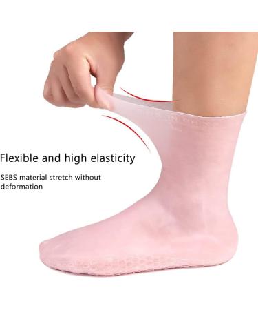 Organic Reusable Spa Socks Size S | Soft Gel Moisturizing Foot Care | Washable Silicone Masks for Smooth Feet (35-39) - Buy Online on SooperMarket.com