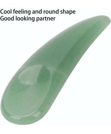 Mini Makeup Mask Spatula Curved Cosmetic Spatula Scoop Mini Gua Sha Jadestone Curved Makeup Eye Cream Cosmetic Spatula (Green) - Buy Online on SooperMarket.com