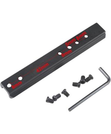 Houson 120mm Aluminum M-LOK Picatinny Rail Adapter - 11-Slot Weaver Mount Base for Airsoft - Buy Online on SooperMarket.com
