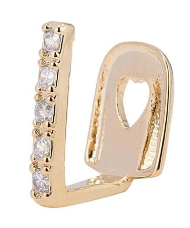 Hip Hop Teeth Gap Crystal Grills Punk Teeth Caps Cosplay Party Tooth Rapper Funny Jewelry Gift Gold