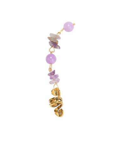 Hair Dreadlocks Pendant Lovely 5pcs Dreadlocks Jewelry Feather for Banquets (Purple)