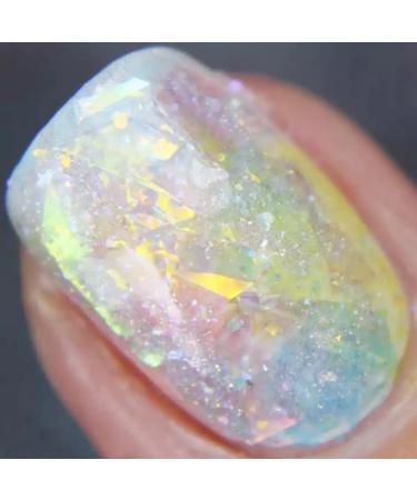 Opal Flakes Nail Sequins - Purple Holographic Glitter - DIY Nail Art Decoration Kit - Buy Online on SooperMarket.com