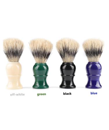 Premium Green Hair Shaving Brush | Bristle Safety Neck Sweep & Beard Grooming - International Shipping Available - Buy Online on SooperMarket.com