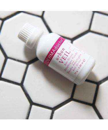 DERMAdoctor Urban Veil Anti-Stress Antioxidant Powder | Niacinamide B3 Vitamin C & Elderberry - 0.35 oz | International Shipping Available - Buy Online on SooperMarket.com