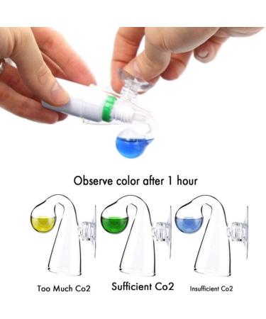FZONE Aquatic Glass Drop Checker - CO2 pH Monitor for Aquarium Plants & Fish Tank Testing Kit - Buy Online on SooperMarket.com