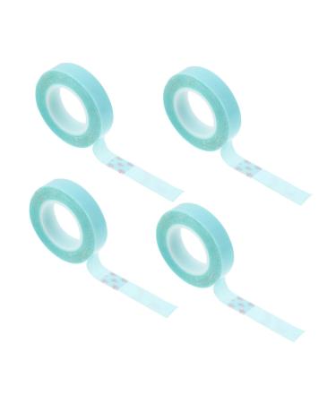 Angoily 4 Rolls Wig Double Sided Tape Lace Front Wig Tape Sticker for Wig Double Side Tape Blue Wigs Double Sided Wig Tape Blue Stickers Tape for Wig Hair Ring Water Proof Paper