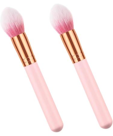 FOYTOKI 2pcs Powder Brush Makeup Brush for Woman Cosmetic Brush Professional Makeup Brush Highlighter Wooden - Buy Online on SooperMarket.com