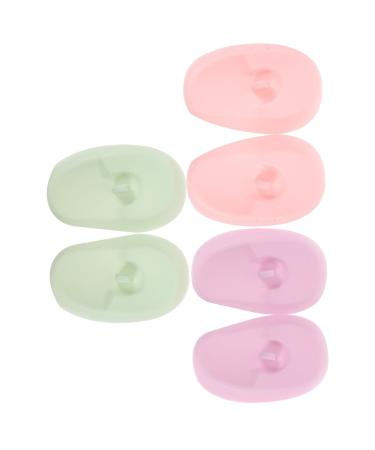 FRCOLOR 3 Pairs Silicone Earmuffs Ear Muffs for Heat Hair Dryer Ear Cuff Ear Protection Ear Muffs Ear Covers Hair Dye Hair Dryer Shower Cap Ear Plugs
