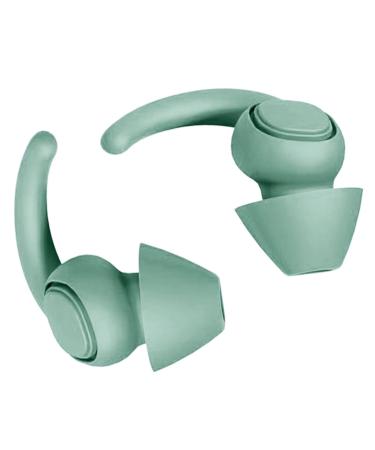 Tainrunse Sleeping Earplugs Studying Anti-Noise Noise Reduction Silicone Ear Plugs Sound Insulation Slow Rebound Green