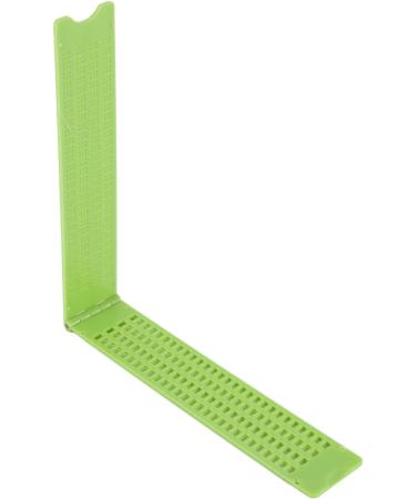 CAIONPLE 4 Lines 28 Cells Braille Slate - Plastic Braille Writing Kit in Green for Accessible Learning - Buy Online on SooperMarket.com