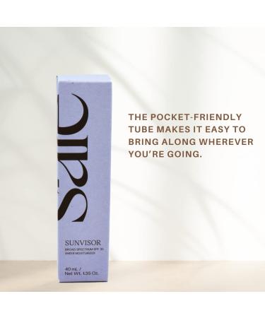 Saie Sunvisor SPF 35 Sheer Moisturizer 1.35 oz - Broad Spectrum Sun Protection - Buy Online on SooperMarket.com