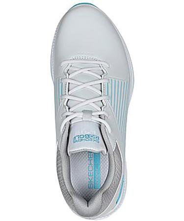 Skechers Women's Go Golf Elite 5 Arch Fit Waterproof Golf Shoes - Gray Turquoise - EU 38.5 - International Shipping Available - Buy Online on SooperMarket.com