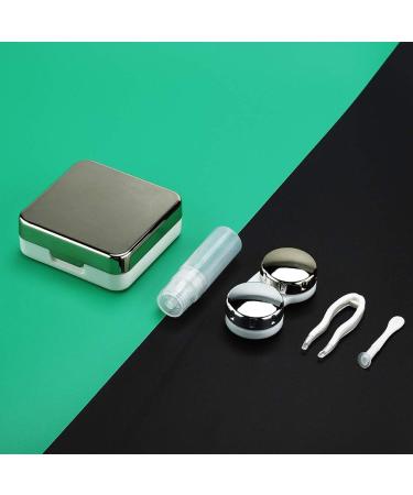 Akozone Reflective Contact Lens Container & Holder Set Cute Eye Care Travel Box with Mirror for Lentils Pink & Gold - Buy Online on SooperMarket.com