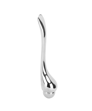 Eye Cream Massage Stick Magnetic Double Head Eye Cream Applicator for Facial Skin Care Silver