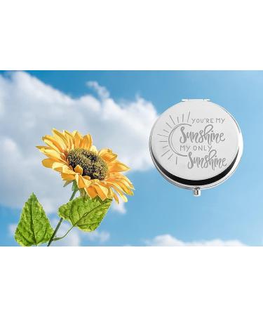 HOLLP Sister Friendship Jewelry - You're My Sunshine Makeup Pocket Mirror for Women - Buy Online on SooperMarket.com