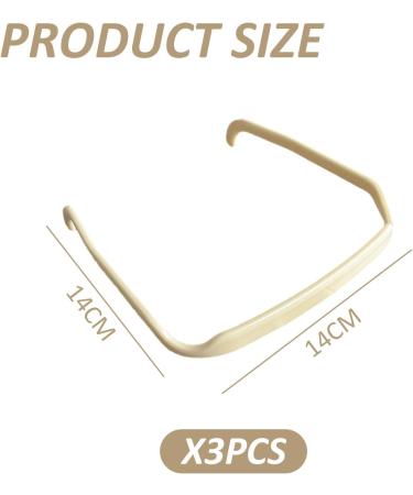 3 Fashionable Women's Headband Sunglasses Headband Square Thick Hair Fixed Magic Invisible Headband Suitable for Curly Thick Hair. - Buy Online on SooperMarket.com