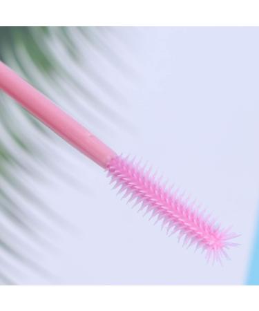 LEORX 200pcs Silicone Eyelash Brushes Disposable Mascara Applicator Wands Brush for Lash Extensions (Colorful) - Buy Online on SooperMarket.com