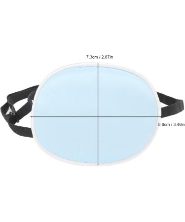 3 Pieces Amblyopia Eye Patch Silk Cotton Elastic Strap Full Cover Light Blocking Strabismus Eye Pad Adult Adjustable Single Eye Patch with Elastic Strap(Blue) - Buy Online on SooperMarket.com