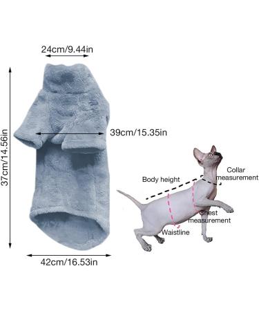 NAVESO Cats Vest Turtleneck Sweater Sphinx Hairless Cat Clothes Kittens Winter Clothes Two-Legged Pet Turtleneck Sweater and Vest for Sphynx Hairless Cat Chihuahua Bulldogs (Blue) L - Buy Online on SooperMarket.com