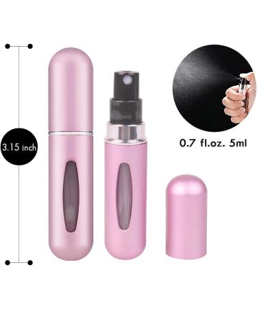 Rosiya Perfume Atomiser pack of 1 Perfume Travel Bottle 5ML Refillable Perfume Spray Bottle Easy to Refill Empty Atomiser Bottle for Purse Handbag Pocket and Luggage (Pink) Pink Pack of 1 - Buy Online on SooperMarket.com