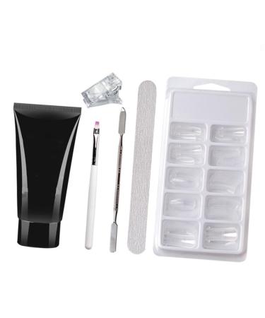 minkissy 3 Sets Nail Extension Glue Set Nail Extension Gel Kit Nail Lengthen Kit Nail Enhancement Trial Kit Gel Extension Nail Kit Nail Extension Kit Nail Tips Gel Plastic Manicure Builder