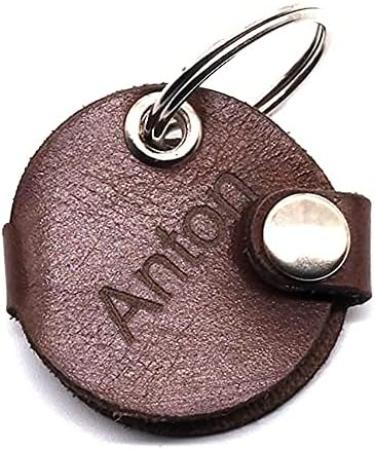 Personalized Copter Farm Dog Brand Collar Bag | Engraved Art & Real Leather | Customizable on Both Sides - Optimal for Stylish Dogs - Buy Online on SooperMarket.com