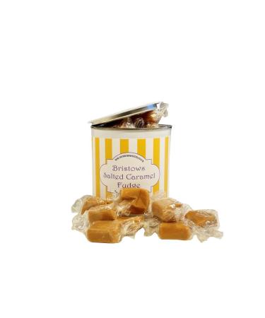 Personalized Customise With Your Own Message 250g Paint Pot Tin of Bristow's Salted Caramel Fudge