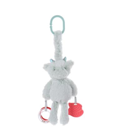 Apricot Lamb Baby Stroller or Car Seat Activity and Teething Toy Features Plush Dragon Character Gentle Rattle Sound & Soft Teether 8.5 Inches