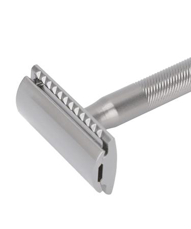 Safety Aircraft Double Edge Safety Razor | Ergonomic Brass Handle (Silver) - Buy Internationally at Your Store Name  - Buy Online on SooperMarket.com