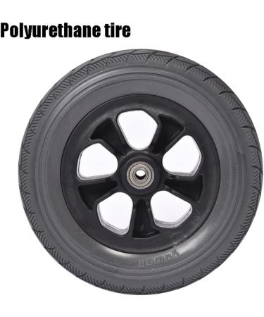 Wheelchair Front Wheel 2Pcs Front Wheel Disabled Wheelchair Solid Spare Tire 8Inch Replacement Wheels for Walker Power Wheelchair Accessory - Buy Online on SooperMarket.com