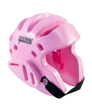 Pro Force Lightning Karate/Martial Arts Headgear (Pink, Small (Head Circ: 19.5" - 20.5"))