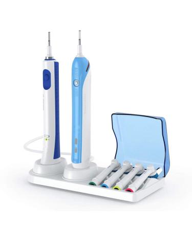Toothbrush Holder Electric Toothbrush Stand Portable Support Holder With Charger Holder For Oral B Toothbrush Heads Base-1 Pack