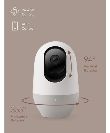 Nooie Smart Baby Monitor WiFi Camera 1080P Indoor Home Security Camera with Alexa Compatibility, Night Vision, 360-degree Motion Tracking - Buy Online on SooperMarket.com