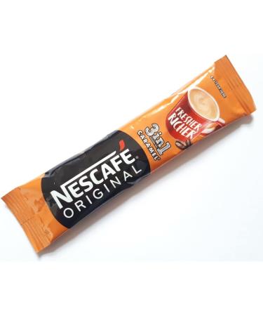 Nescafe Original 3 in 1 Caramel Instant Coffee 1 Cup Stick Sachets (120) - Buy Online on SooperMarket.com