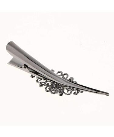 Hellery Ladies Rhinestone Hair Clip - Crocodile Sectioning Clips for Hairdressers - Stylish White Hair Accessories - Buy Online on SooperMarket.com
