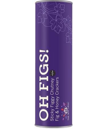 The Bay Tree | Oh Fig Tube With Crackers And Chutney | Includes: Caramelised Onion & Fig Chutney (320g) and Fig Honey & Extra Virgin Olive Oil Crackers (110g) Onion and Fig Fig Honey and Olive oil 1 x 320g 1 x 110
