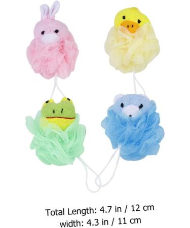 Beavorty 8pcs Cartoon Bath Ball Kids Bath Sponge - Exfoliating Loofah Sponge for Children's Bath Time - Buy Online on SooperMarket.com