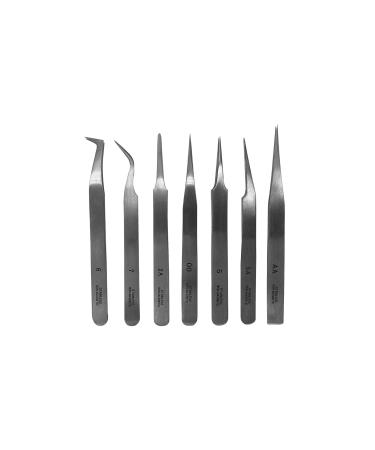 PAULIMOT model making tweezers set 7 pieces