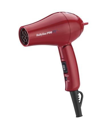 BaBylissPRO Tourmaline & Titanium Micro Travel Hairdryer with folding handle