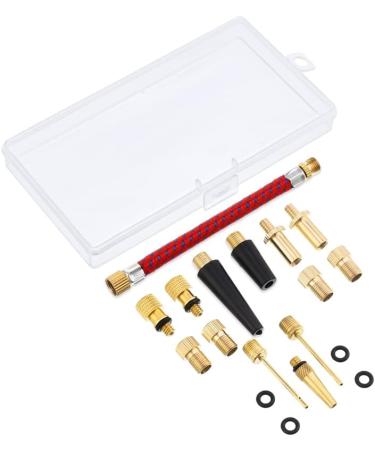 26-Piece Bicycle Valve Adapter Set - Autoventile & French Valve with Sealing Rings for All Bicycle Pumps - Auidy_6TXD - Buy Online on SooperMarket.com