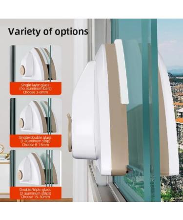 Window Cleaner Magnetic Double-layer Wiper Household Office Special Glass Window Cleaning Tool Automatic Water Discharge Blue 3-8mm - Buy Online on SooperMarket.com