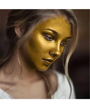 Go Ho Metallic Gold Face Paint Stick - 1.06 Oz, Washable & Non-toxic Cream Body Paint for Adults/Children, Theater, Halloween, SFX, Cosplay - Pearl Gold Finish - Buy Online on SooperMarket.com