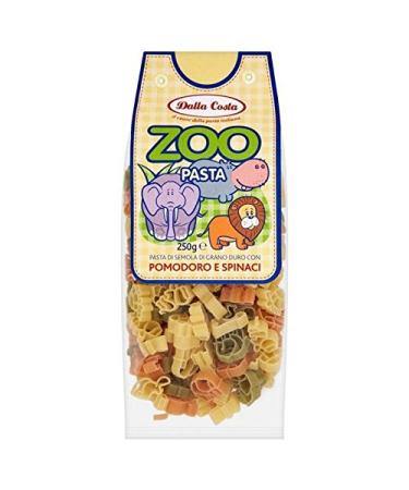 Dalla Costa Tri-Colour Zoo Pasta 250g (Pack of 2)