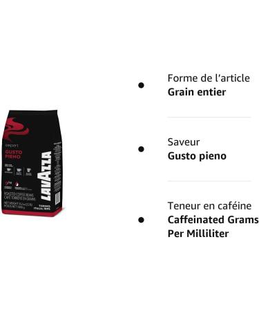 Lavazza Gusto Pieno Coffee Beans 1Kg - Premium Quality Italian Coffee Blend - Buy Online on SooperMarket.com