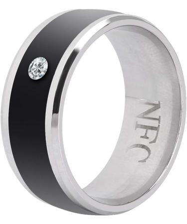 awstroe Easy to Use NFC Smart Ring  Metal Material Universal Smart Ring  for Mobile Phone(size7) - Buy Online on SooperMarket.com