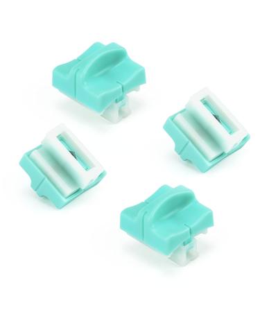 Ecraft Paper Trimmer Replacement Blades: Automatic Security Safeguard Paper Cutter Blade Refills Mint Green (4 Pack) White