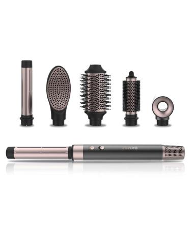 Cecotec air brushes bamba ceramiccare supersonic 6-in-1 with 6 interchangeable heads ceramic coating 2 speeds and 3 temperatures 6 heads black