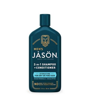 J S N Men's Hydrating 2-in-1 Shampoo + Conditioner  12 oz