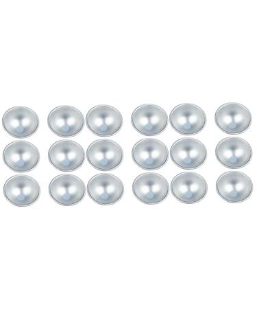 OUNONA 18 Pcs Mold Ball Cake Pans Chocolate Candy Baking Cookie Moulds Mini Dome Cake Tins Muffin Baking Cups Hemisphere Cake Pan Sphere Cake Mould Paper Cup Non Stick 3D Aluminum Alloy Silverx3pcs 8X8X4CMx3pcs
