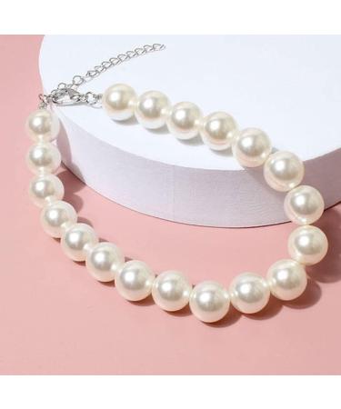 RayMinsino Adorable Pet Pearl Collar Adjustable Cat Dog Pet Necklace Jewelry Chihuahua York Girl Clothing Dress Accessories White - Buy Online on SooperMarket.com